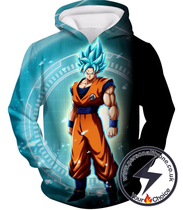Dragon Ball Super Ultimate Goku Super Saiyan Blue Promo Anime Hoodie