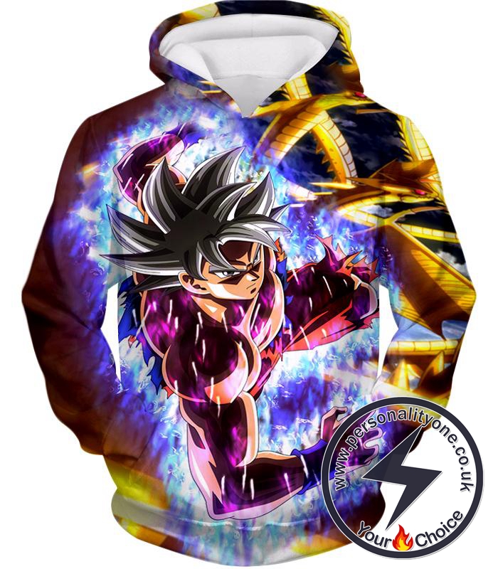 Dragon Ball Super Unlimited Action Super Saiyan White Goku Amazing Anime Hoodie