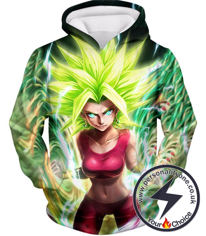 Dragon Ball Super Very Cool Female Legendary Super Saiyan Kale Awesome Anime Graphic Hoodie