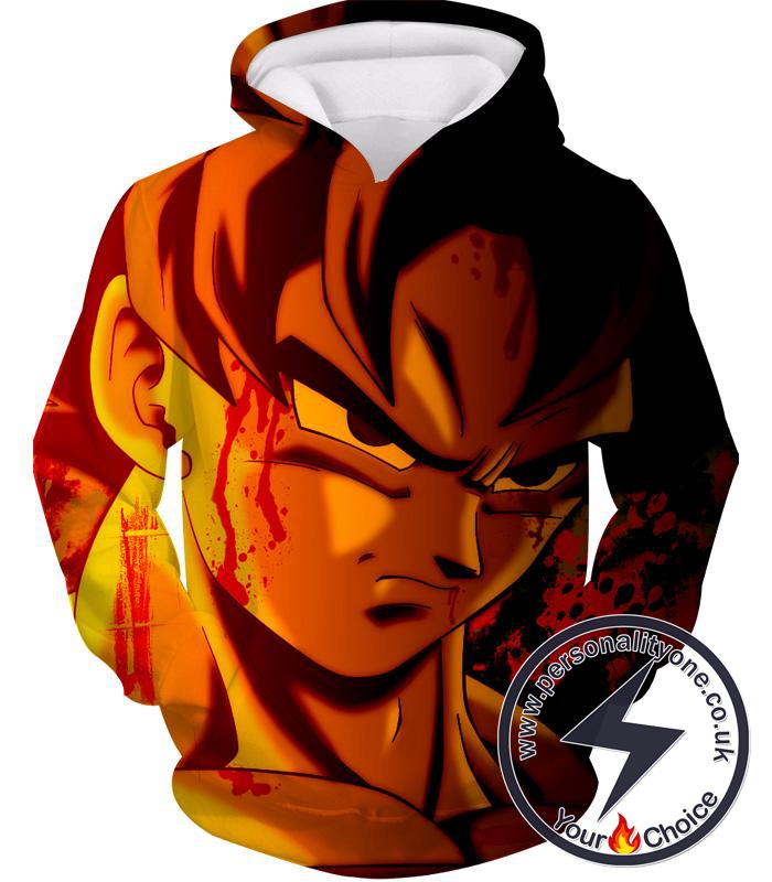 Dragon Ball Z Hoodie - Bleeding Injured Goku