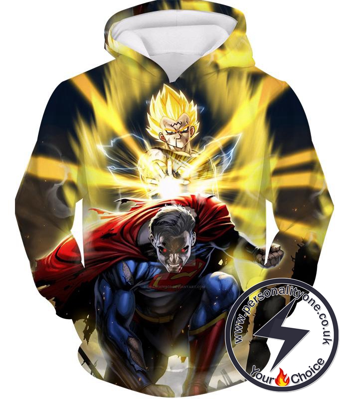 Dragon Ball Z Hoodie - Majin Vegeta And Spuerman