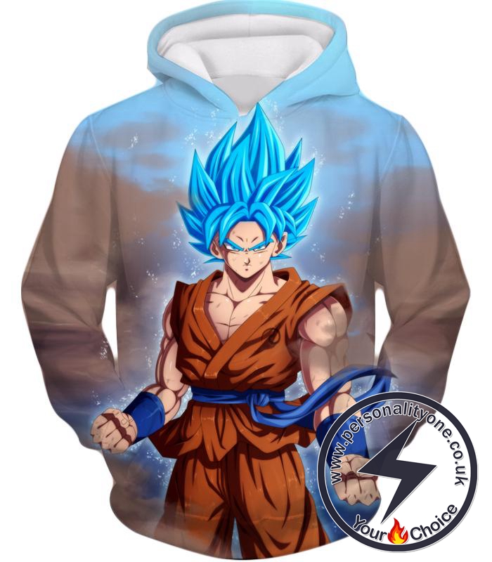 Dragon Ball Z Hoodie - SSJ Blue Super Saiyan Blue Goku