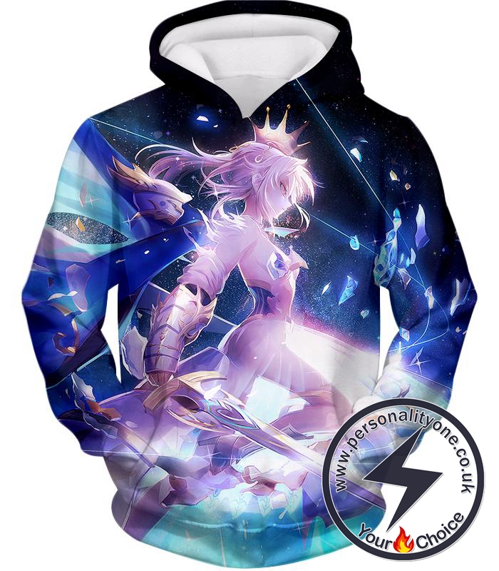 Fate Stay Night Arturia Pendragon The King Cool Action Hoodie