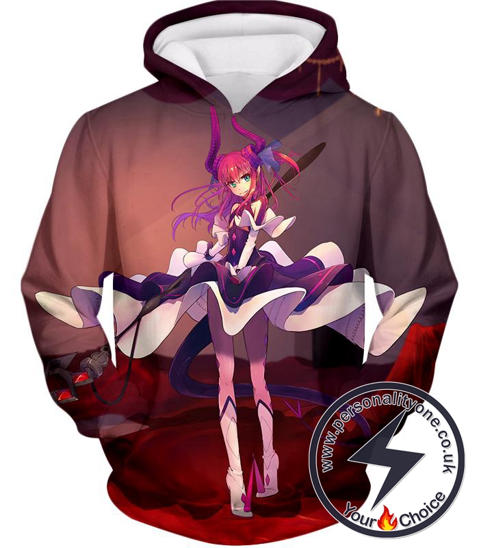 Fate Stay Night Cool Elizabeth Bathory Grey Action Hoodie