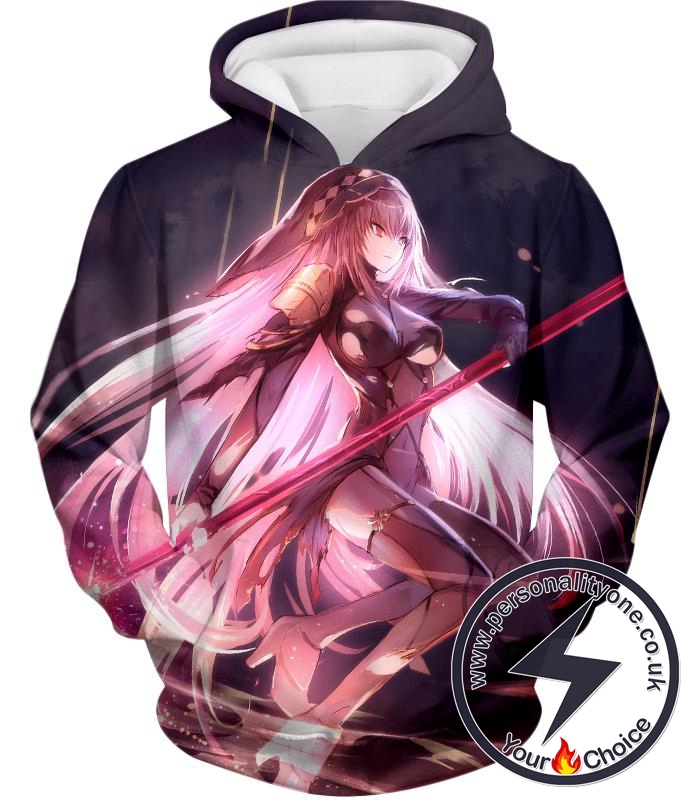 Fate Stay Night Cool Fate Grand Order Rider Schatach Action Hoodie