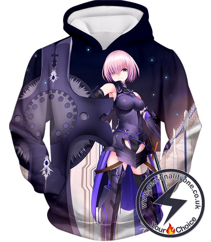 Fate Stay Night Cool Grand Order Demi-Servant Mash Kyrielight Hoodie