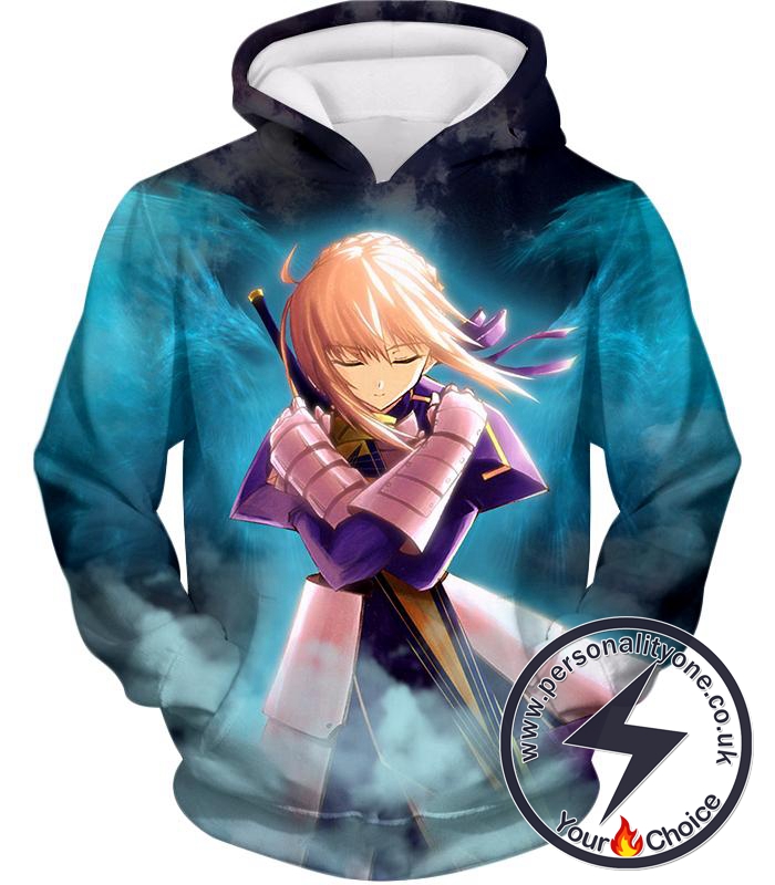 Fate Stay Night Cool King Arthur Saber Class Altria Hoodie