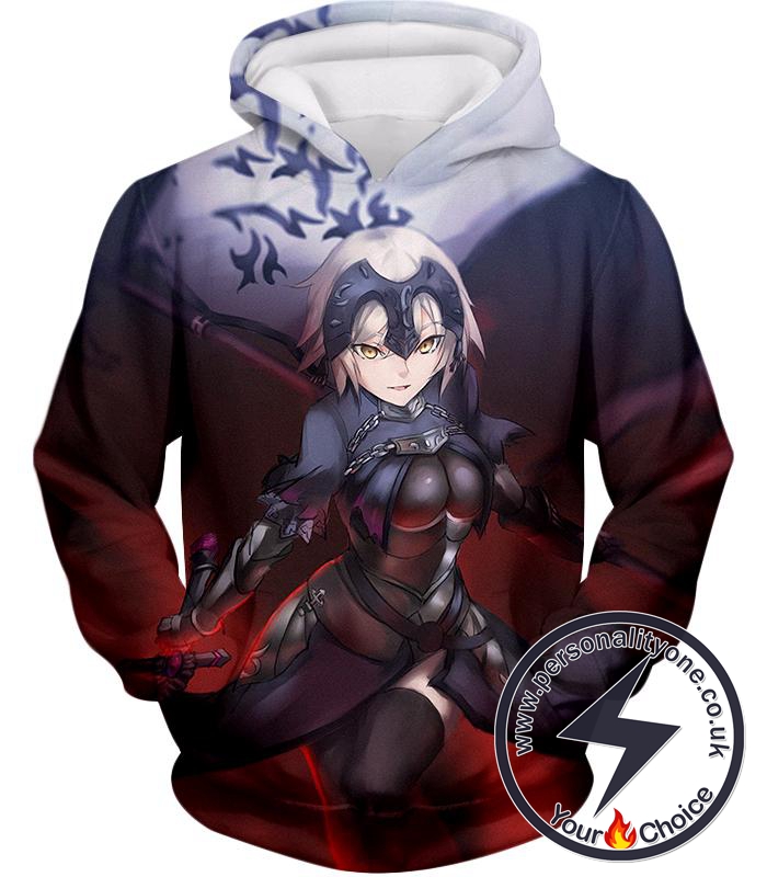 Fate Stay Night Dark Joan of Arc Grand Order Avenger Cool Action Hoodie