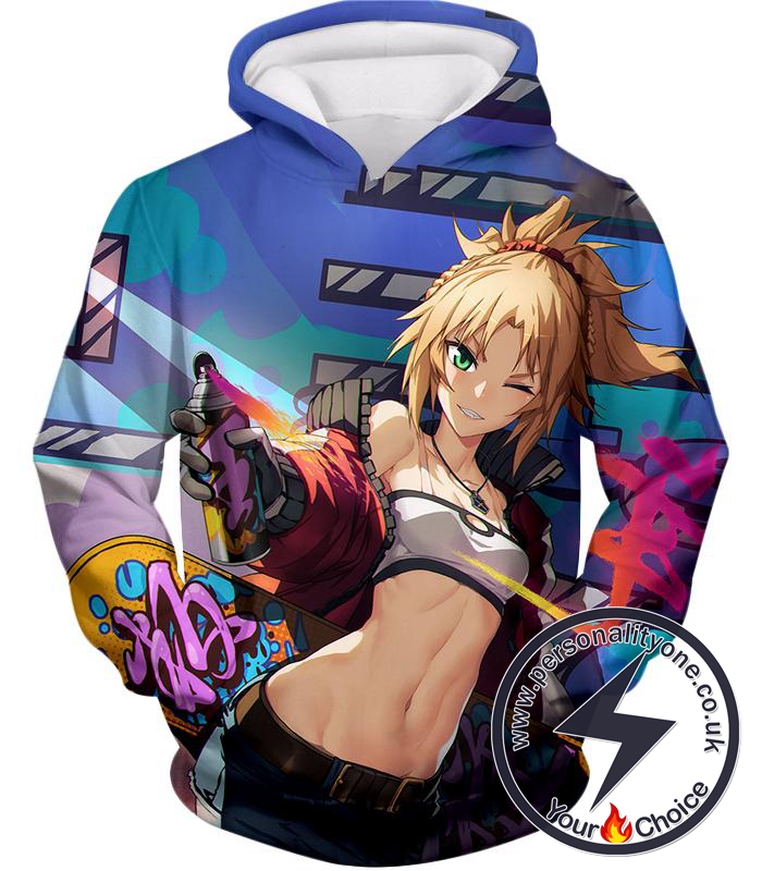 Fate Stay Night Fate Hot Female Saber Modern Theme Promo Hoodie