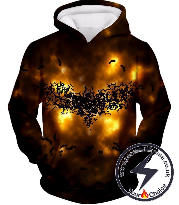 Fearless Hero Symbol Batman Logo Cool Graphic Hoodie