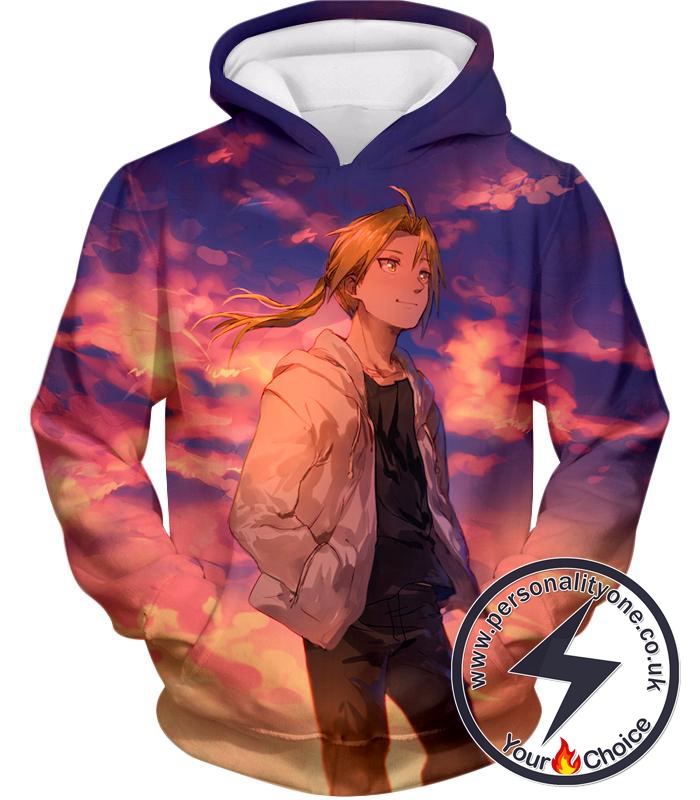 Fullmetal Alchemist Amazing Anime Hero Edward Elrich Fullmetal Alchemist Cool Promo Hoodie