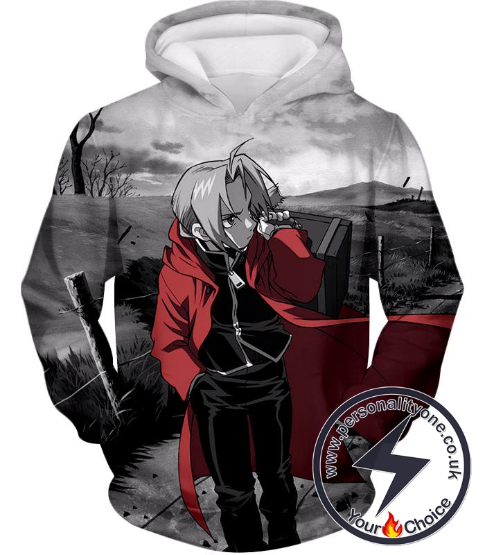 Fullmetal Alchemist Amazing Fullmetal Alchemist Anime Scene Leaving Edward Elrich Cool Hoodie