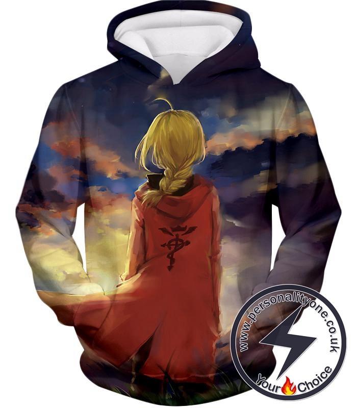 Fullmetal Alchemist Best State Alchemist Edward Elrich Awesome Anime Art Hoodie