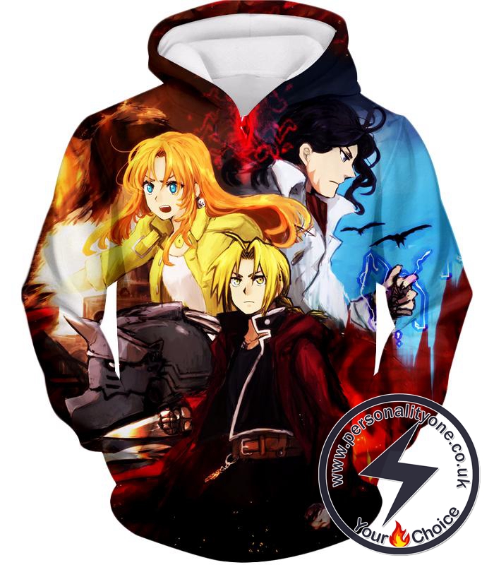 Fullmetal Alchemist Cool Fullmetal Alchemist Anime Promo Poster Hoodie