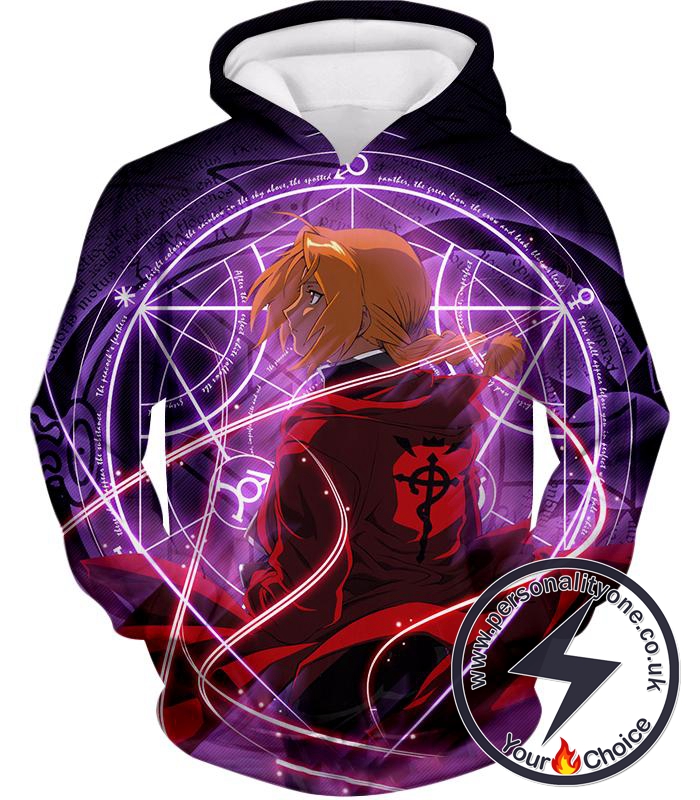 Fullmetal Alchemist Fullmetal Alchemist Edward Elrich Anime Alchemy Action Hoodie