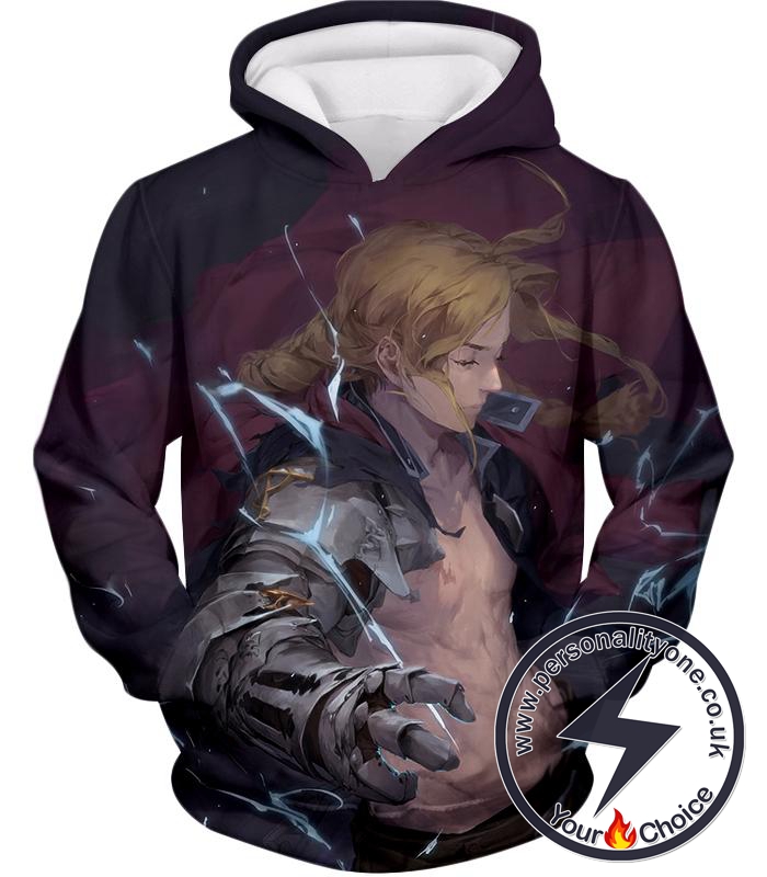 Fullmetal Alchemist High Definition Fan Art State Alchemist Edward Elrich Cool Poster Hoodie
