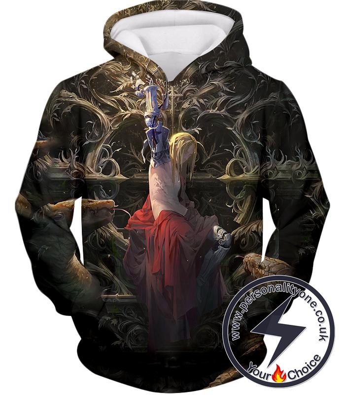 Fullmetal Alchemist Ultimate Fullmetal Alchemist Edward Elrich Art Amazing Graphic Hoodie