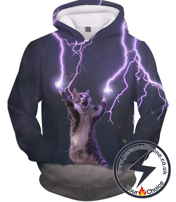 Lightning Cat Hoodie