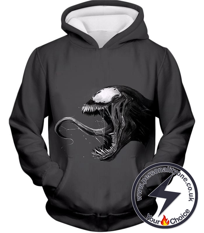 Marvels Latest Venom Grey Hoodie