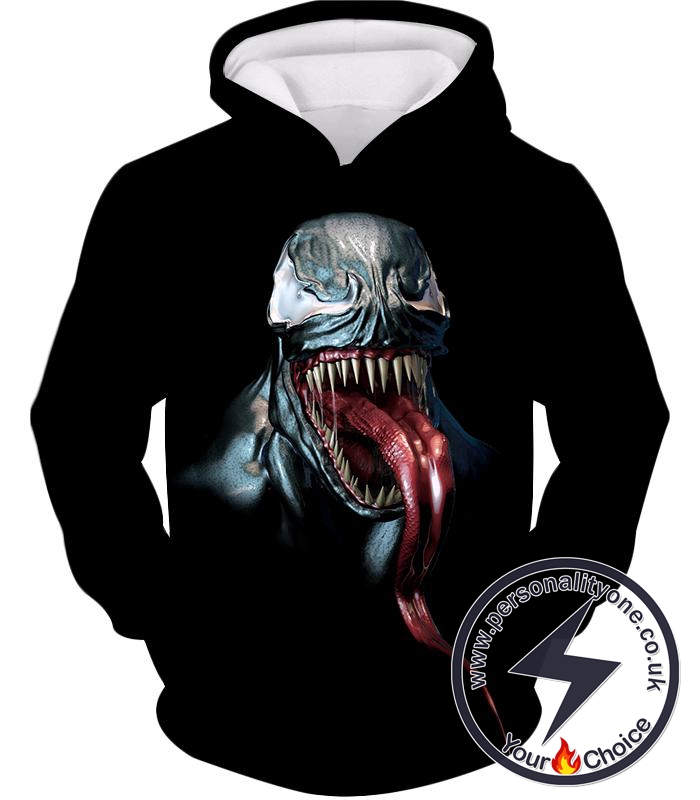 Marvels Villain Venom Black Hoodie