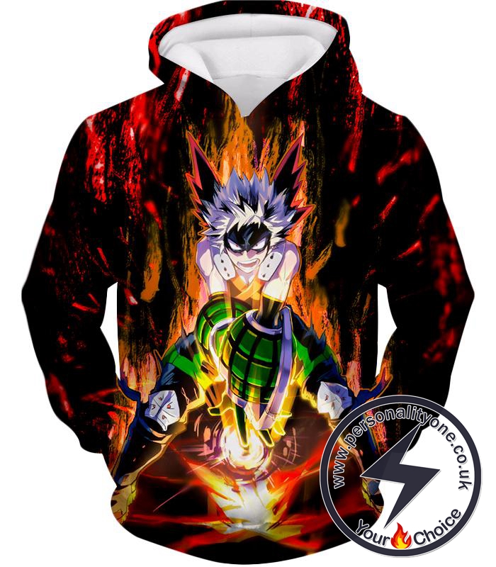My Hero Academia Awesome Explosion Quirk Hero Bakugo Katsuki Ultimate Action Hoodie