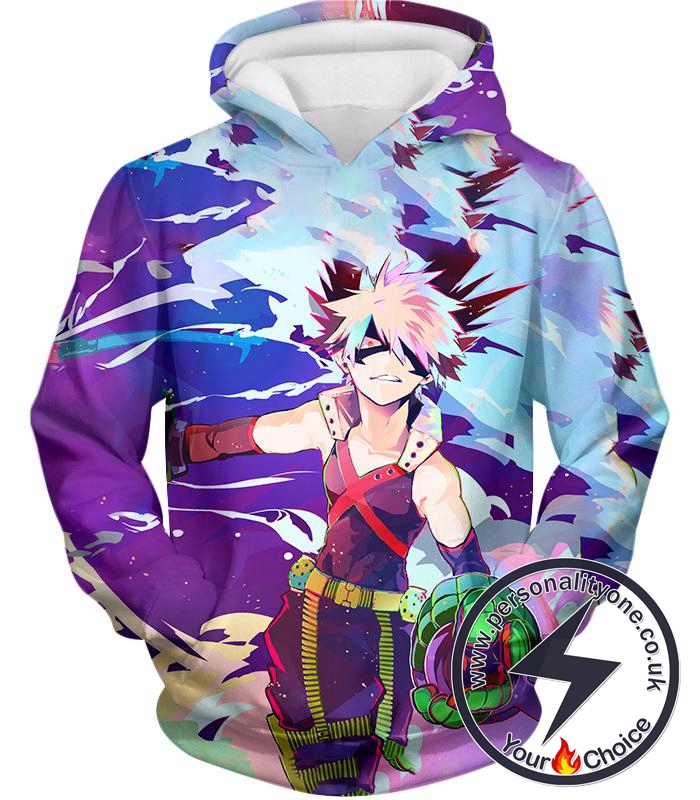 My Hero Academia Cool Explosive Hero Bakugo Action Hoodie