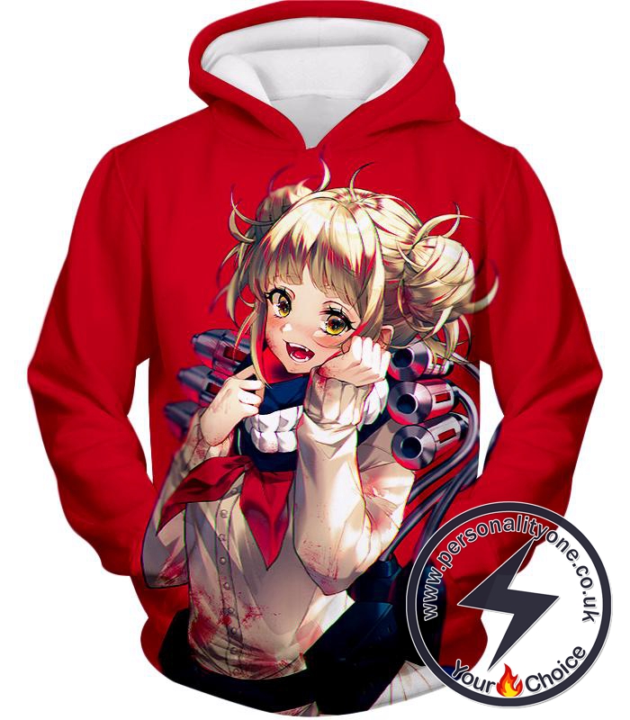 My Hero Academia Cute Anime Villain Himiko Toga Awesome Anime Red Hoodie