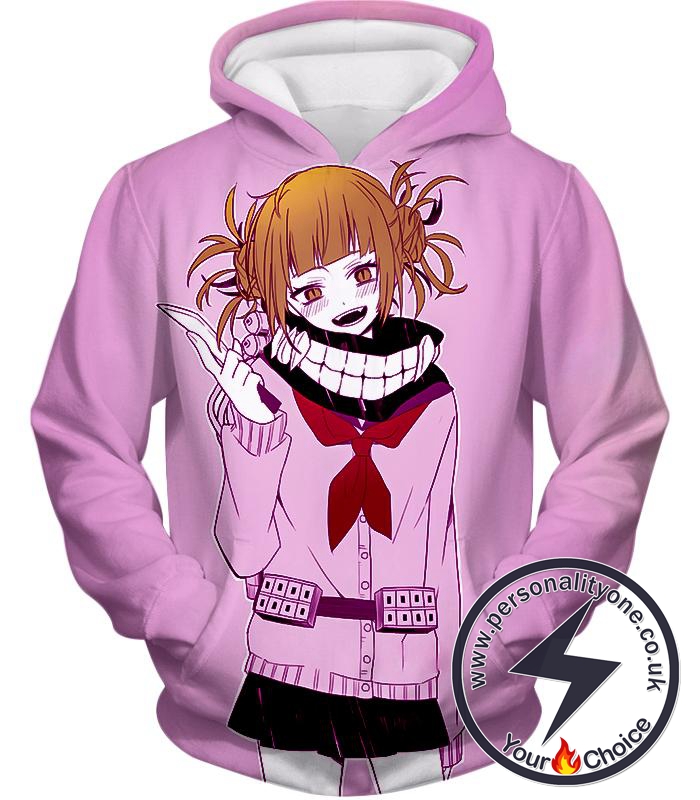My Hero Academia Dangerous and Cool Villain Himiko Toga Cool Promo Purple Hoodie