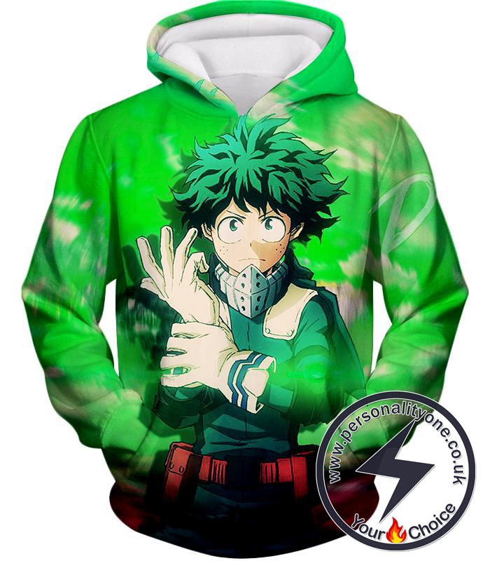 My Hero Academia Green One for All Izuki Midoriya Hoodie