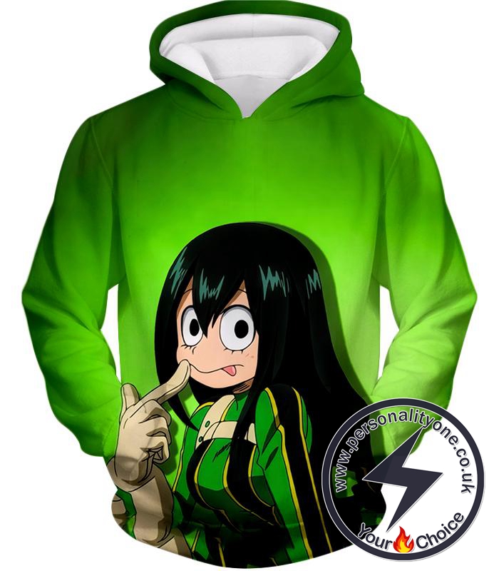 My Hero Academia Green U.A High Hero Tsuyu Asui Hoodie