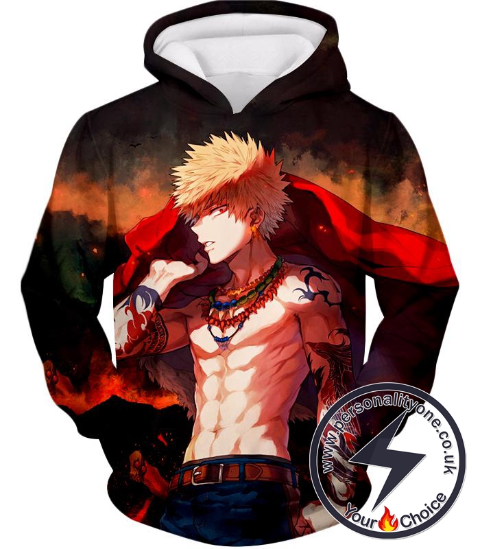 My Hero Academia Handsome Hero Fan Made Bakugo Katsuki Cool Anime Promo Hoodie
