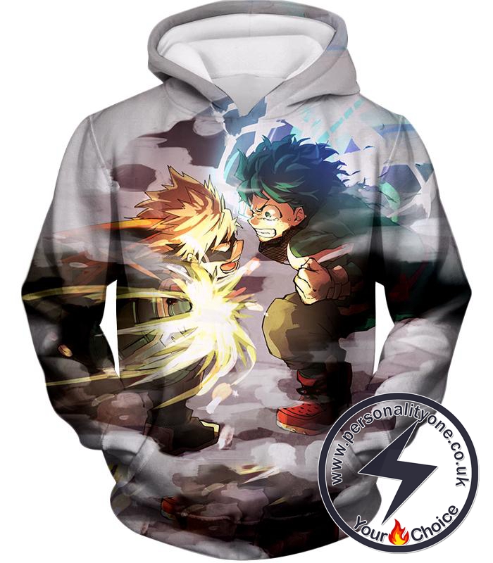 My Hero Academia Midoriya Vs Bakugo Action Hoodie
