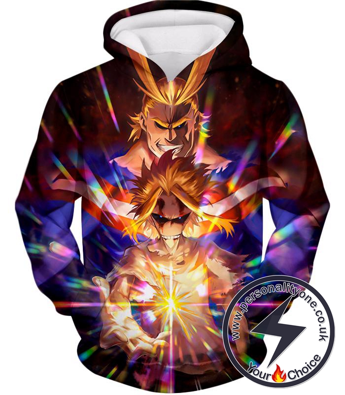 My Hero Academia Number One Hero All Might One for All Holder Cool Anime Graphic Hoodie