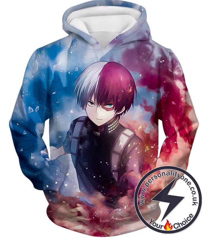 My Hero Academia Super Skilled Half Cold Half Hot Hero Shoto Ultimate Action Hoodie