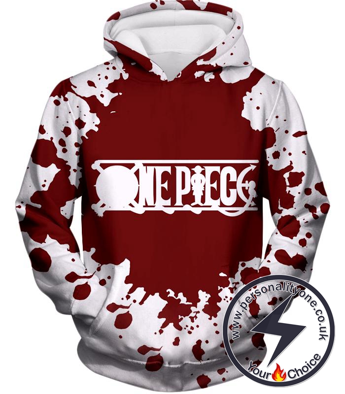 One Piece Super Cool One Piece Anime Promo Logo White Hoodie