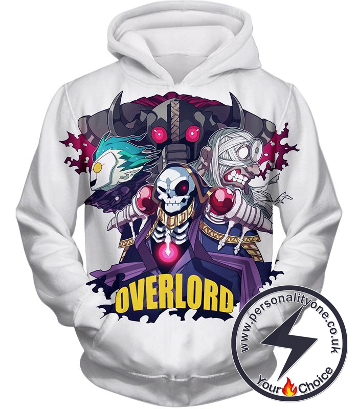 Overlord Awesome Anime Overlord Ultimate Promo White Hoodie