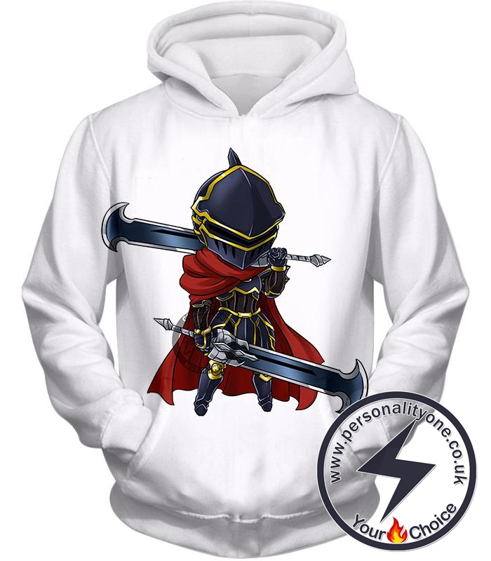 Overlord Awesome Dark Hero Momonga Cool Promo Anime White Hoodie