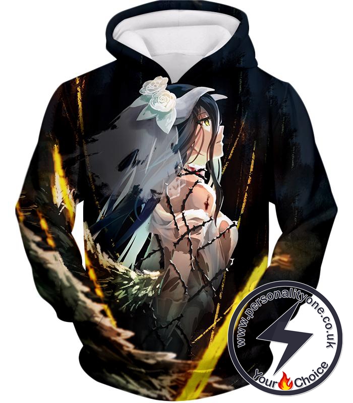 Overlord Beautiful Albedo Cute Bride Avatar Awesome Anime Promo Hoodie