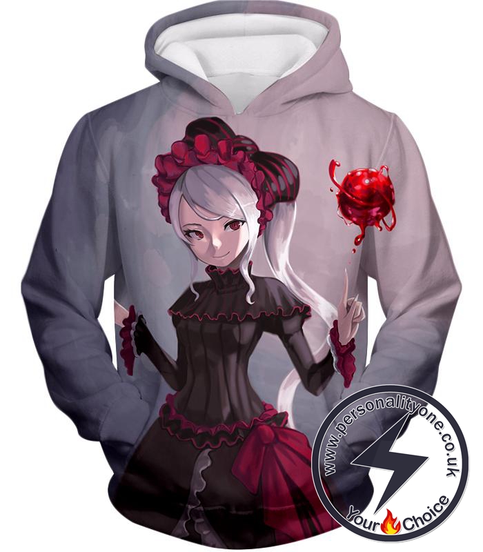 Overlord Blood Loving Vampire Shalltear Bloodfallen Cool White Hoodie
