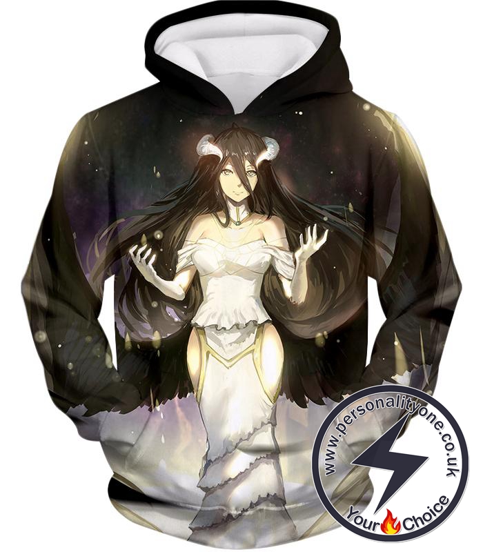 Overlord Extremely Evil White Devil Albedo Cool Action Black Hoodie