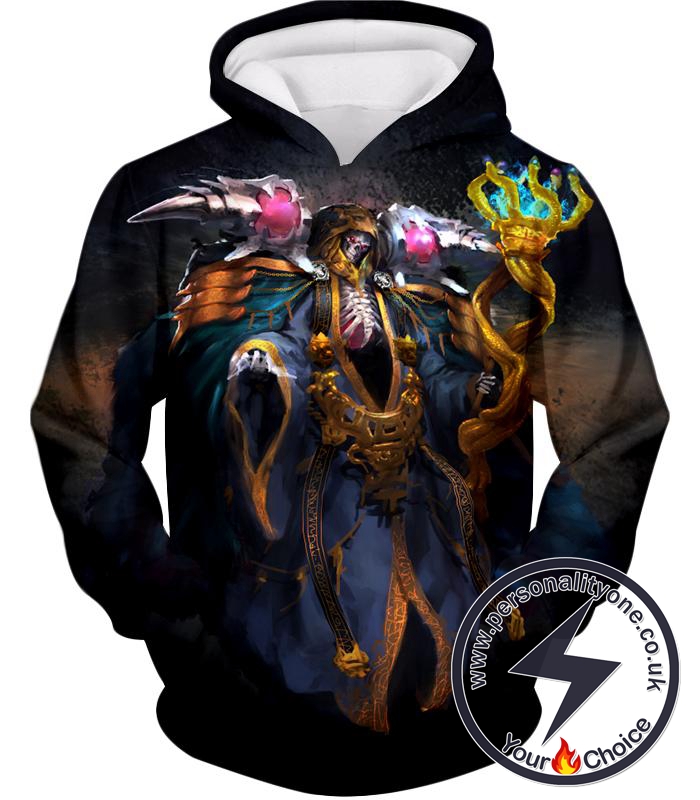 Overlord Extremely Powerful Guild Master Ainz Ooal Gown Cool Graphic Hoodie