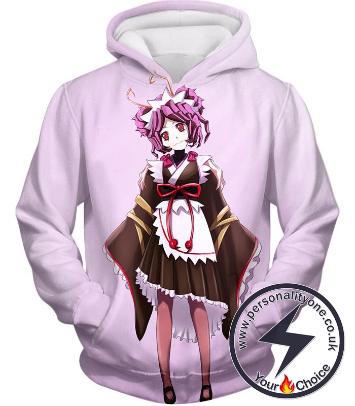 Overlord Super Cool Entoma the Spider-Human Battle Maid Promo White Hoodie