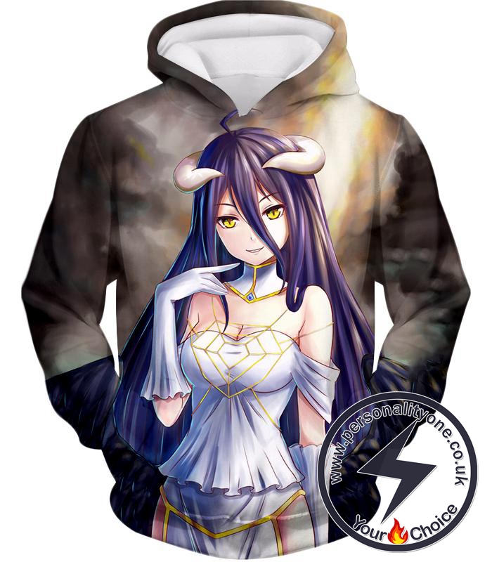 Overlord Super Cute Anime Devil Albedo Amazing Graphic Anime Hoodie