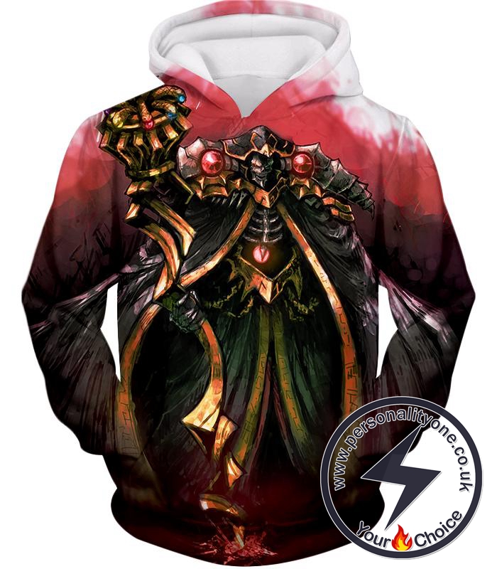 Overlord Ultimate Sorcerer King Guild Master Ainz Ooal Gown Cool Anime Hoodie