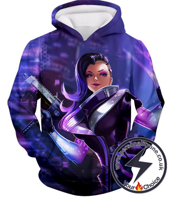 Overwatch Amazing Offense Character Sombra Hoodie