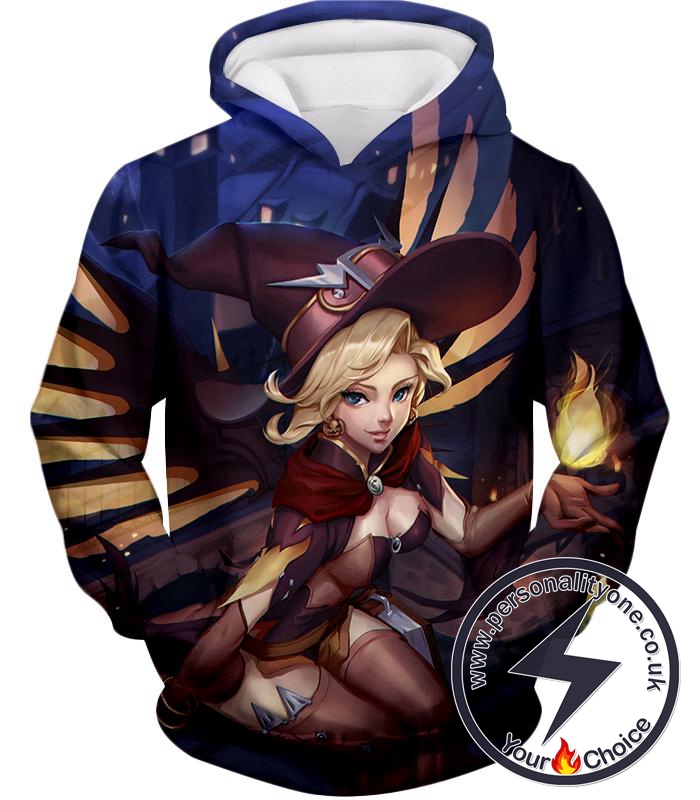 Overwatch Beautiful Healer Mercy Halloween Skins Hoodie