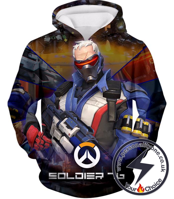 Overwatch Best Mercenary Soldier:76 Hoodie