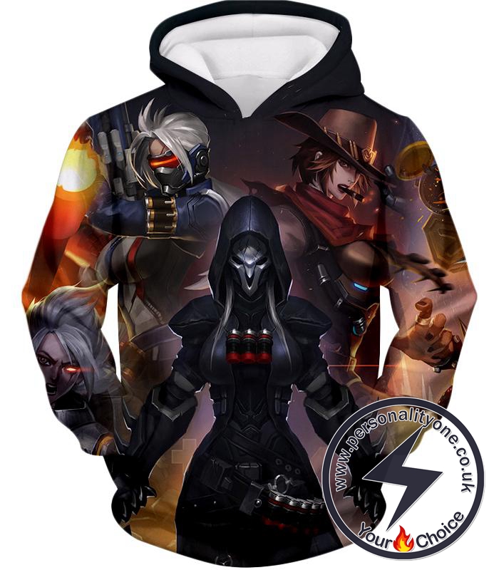 Overwatch Cool Heroe Reaper Hoodie