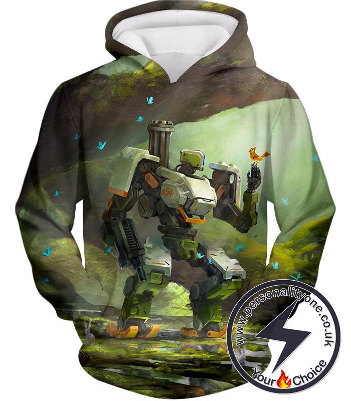 Overwatch Curious Robot Bastion Hoodie