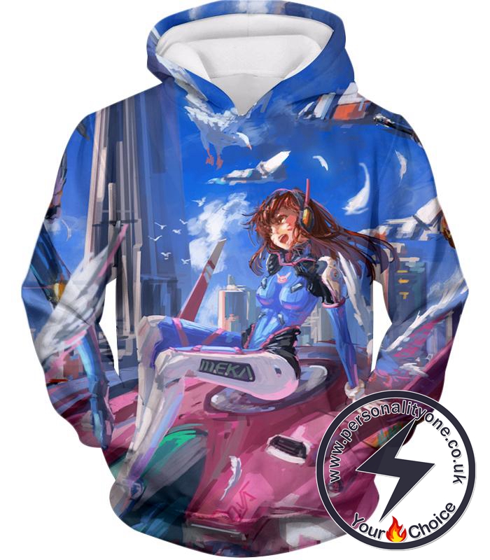 Overwatch D.Va Tank Support Hero Hoodie